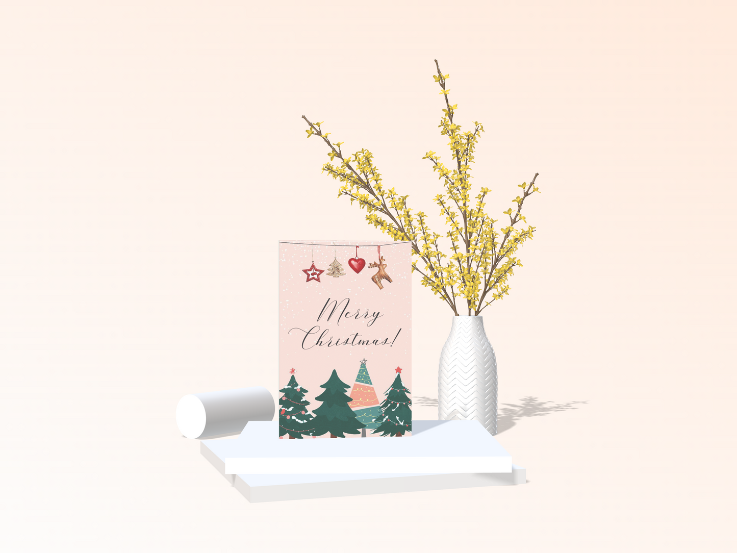 Decorated Trees & Ornaments Christmas Card