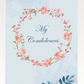 Flower Wreath Condolences Card