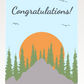 Mountain Sunrise Congratulations Card