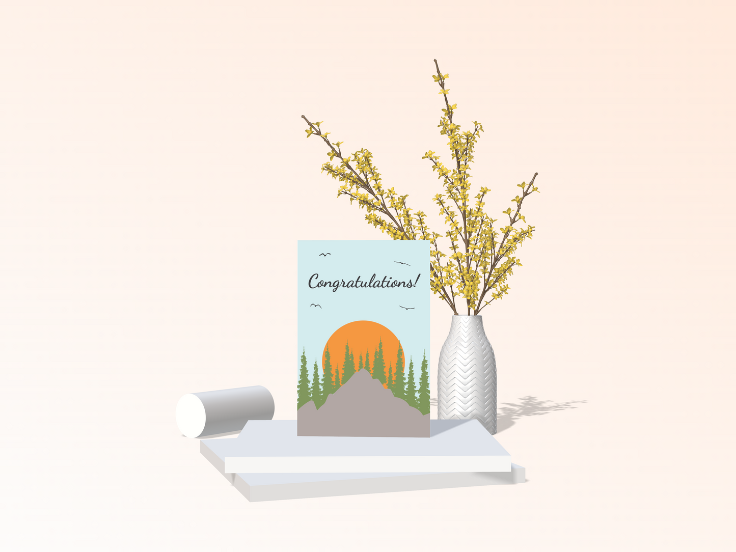 Mountain Sunrise Congratulations Card