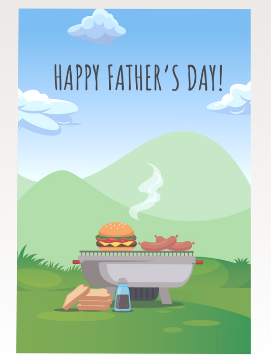 Outdoor BBQ Fathers Day Card