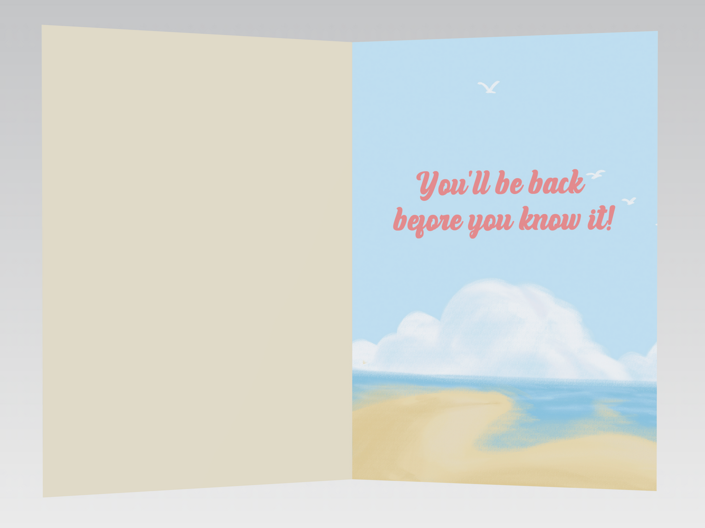 Sunny Beach Day Get Well Soon Card