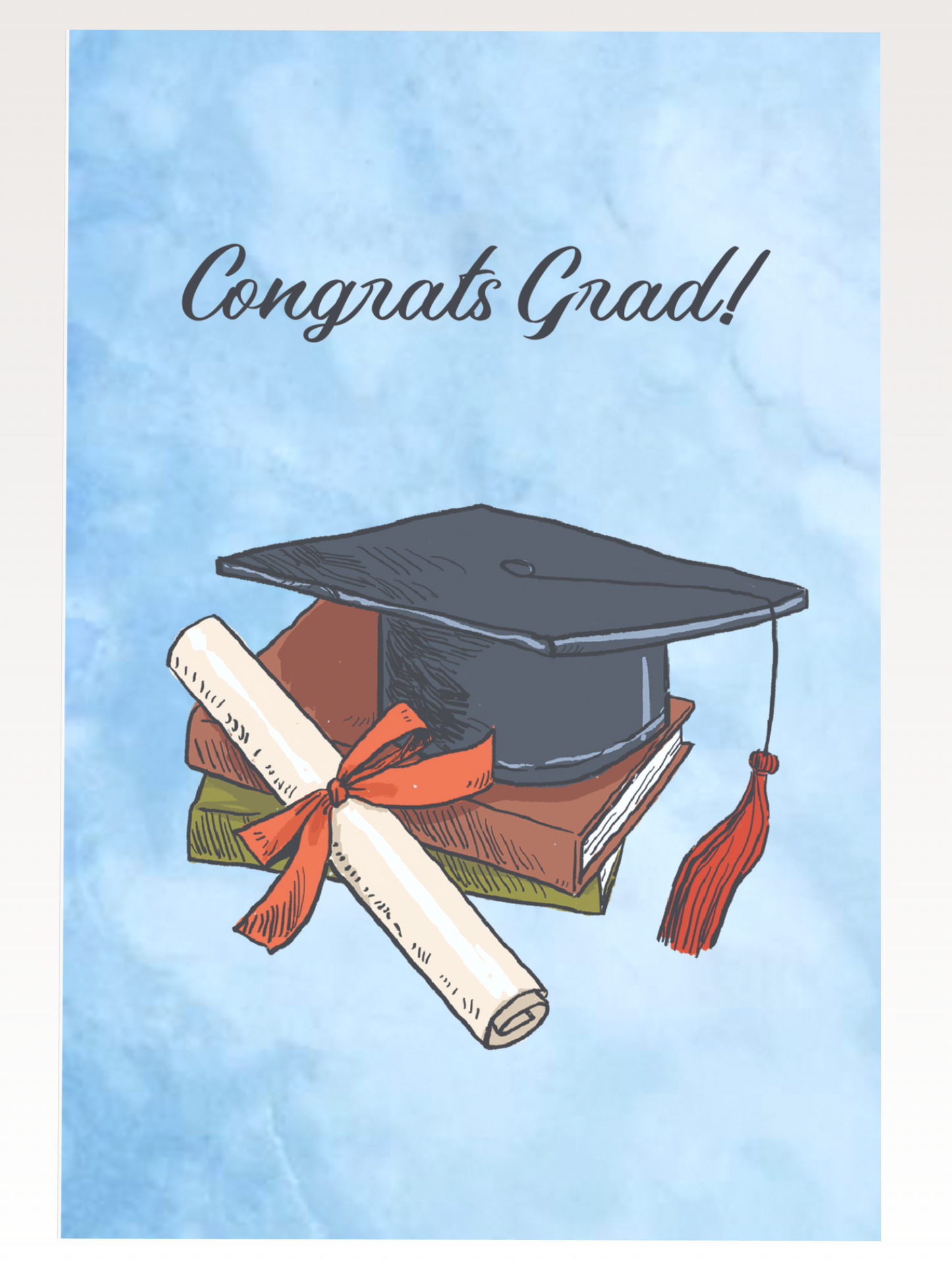 Grad Cap & Degree Graduation Card