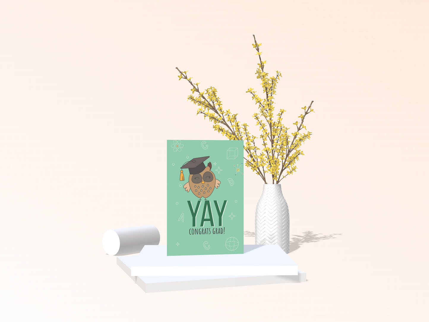 Cute Proud Owl Graduation Card