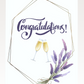 Champagne & Flowers Wedding Card